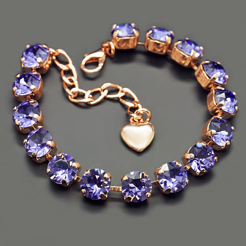 Aproce "Klasika (Tanzanite)" ar Swarovski™ kristāliem